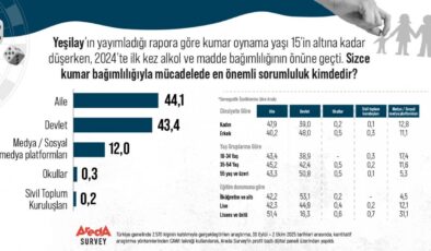 Areda Survey: Kumar bağımlılığıyla mücadelede sorumlu kim?