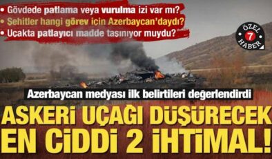 Azerbaycan medyası ilk belirtileri değerlendirdi… Uçağı düşürecek en kuvvetli 2 ihtimal