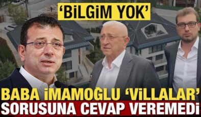 Baba İmamoğlu ‘Villalar’ sorusuna cevap veremedi! ‘Bilgim yok’