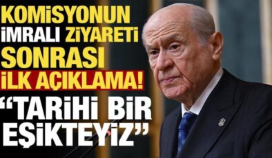 Bahçeli’den komisyonun İmralı ziyareti sonrası ilk açıklama! ‘Türkiye tarihi eşikte’