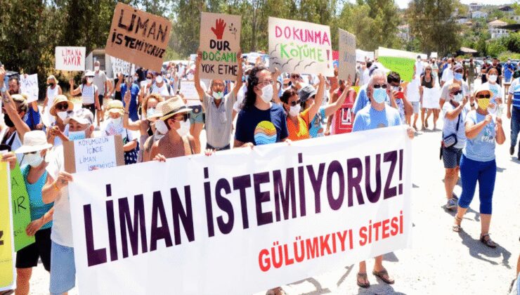 Balıkçı kasabasındaki yat limanı projesine çok sert tepki