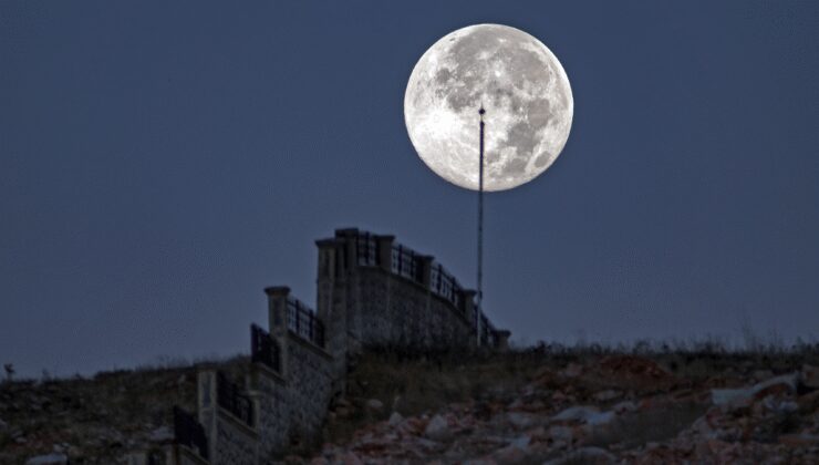 Bitlis'te Kunduz Dolunayı görüntülendi