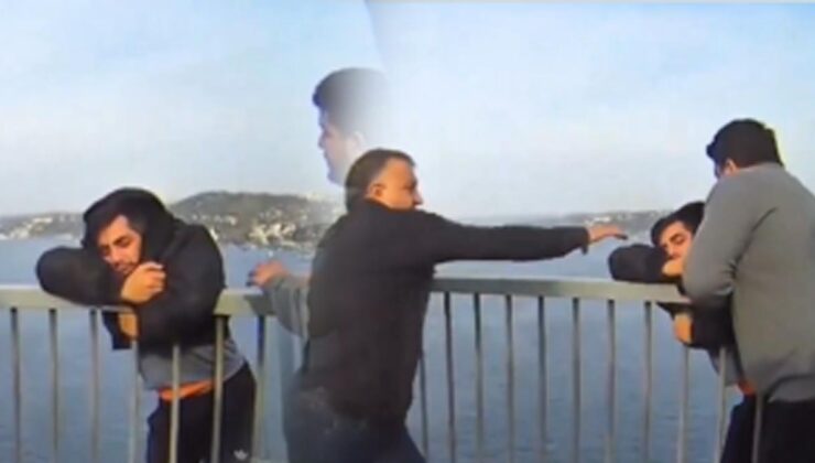 Boğaz Köprüsü'nde intihar etmek isteyen kişi vatandaşın refleksi ile kurtuldu