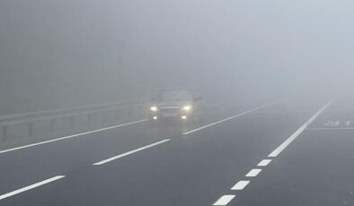 Bolu Dağı geçişinde sis etkili