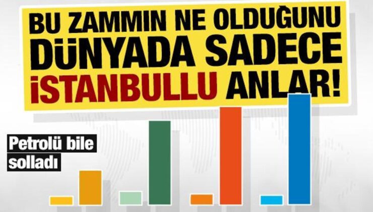 Bu zammın ne olduğunu dünyada sadece İstanbullu anlar! İSKİ’nin suyu petrolü bile solladı