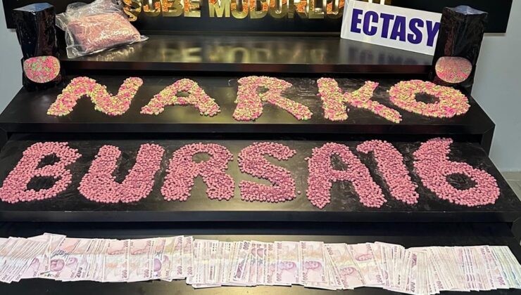 Bursa'da 20 bin adet ecstasy hap ele geçirildi