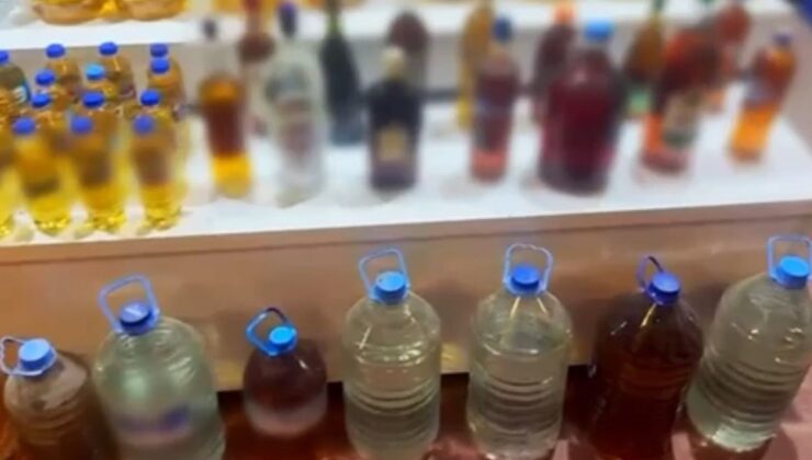 Bursa'da 227 litre sahte içki ele geçirildi