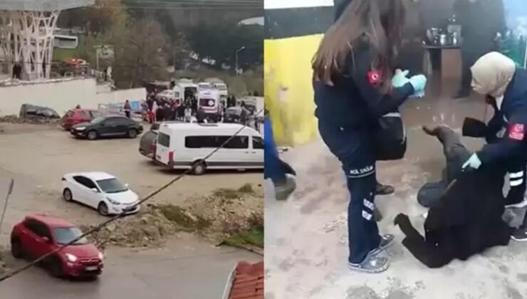 Bursa'da pazar alanında yangın çıktı