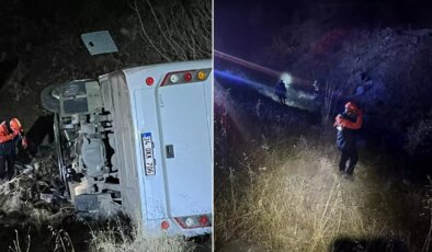 Can pazarı! Madenci servisi uçuruma yuvarlandı