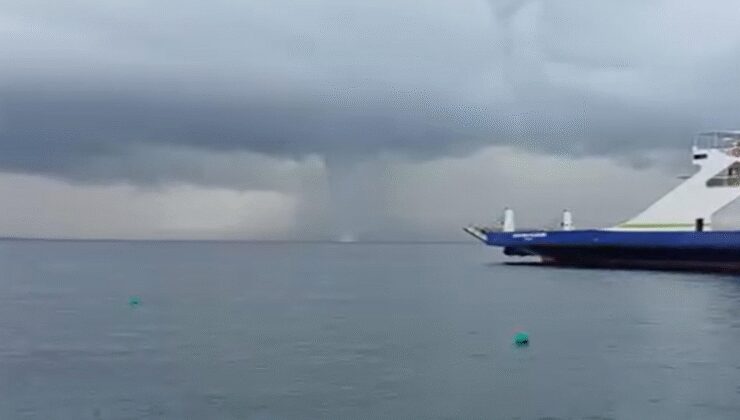 Çanakkale'deki hortum kamerada