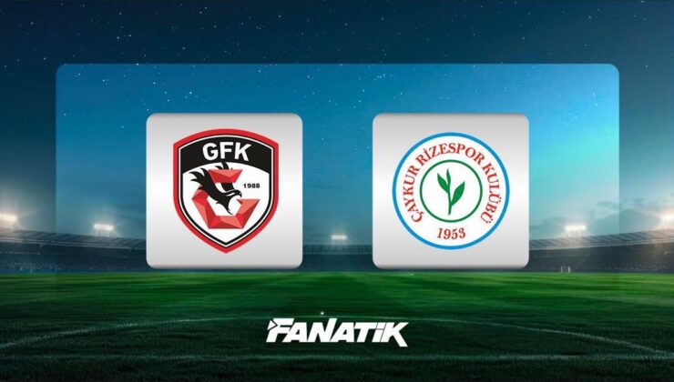 CANLI | Gaziantep FK – Çaykur Rizespor maçı (Süper Lig’de 12. hafta)