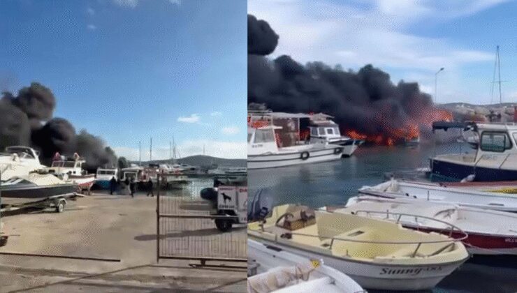 Çeşme'de 7 tekne küle döndü