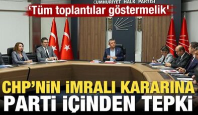 CHP’nin İmralı kararına parti içinden sert tepki! ‘Tüm toplantılar göstermelik’