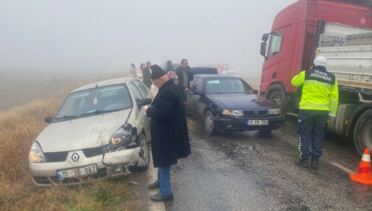 Çorum'da zincirleme kaza: Yaralılar var