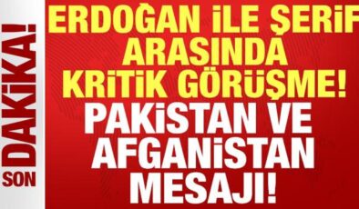 Cumhurbaşkanı Erdoğan ile Pakistan Başbakanı Şerif arasında kritik görüşme!