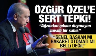 Cumhurbaşkanı Erdoğan’dan Özgür Özel’e: Genel başkan mı hakaret otomatı mı belli değil