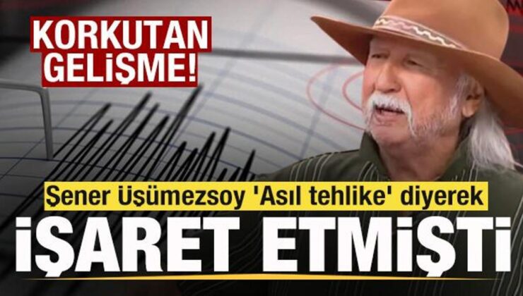 Deprem uzmanı Şener Üşümezsoy ‘Asıl tehlike’ diyerek işaret etmişti! Korkutan görüntü
