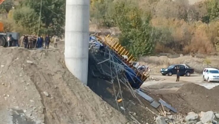 Diyarbakır’da viyadük inşaatında iskele çöktü: 3 ölü, 2 ağır yaralı
