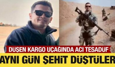 Düşen kargo uçağında acı tesadüf: Aynı gün şehit düştüler