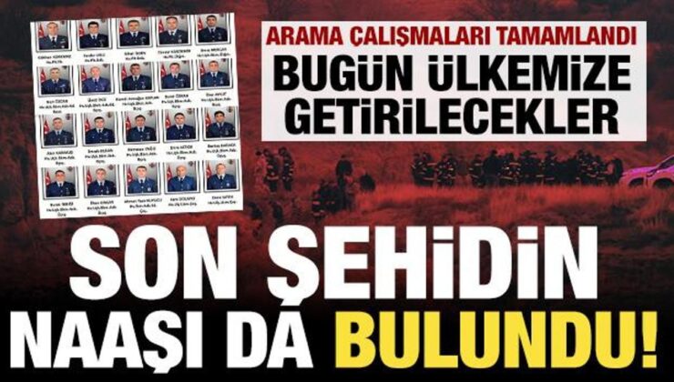 Düşen kargo uçağındaki son şehidin naaşına da ulaşıldı!