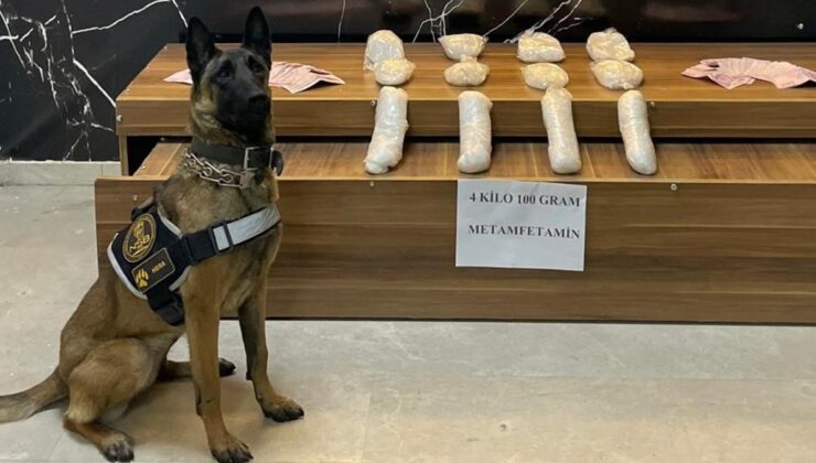 Erzurum'da çantasında 4 kilo 100 gram uyuşturucuyla yakalanan zanlı tutuklandı