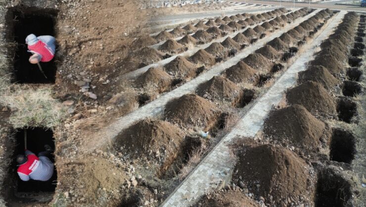 Erzurum'da korkutan manzara: Apar topar kazılan 500 mezarın nedeni ortaya çıktı!