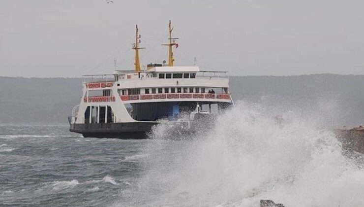 Feribot seferleri fırtına sebebiyle iptal edildi!