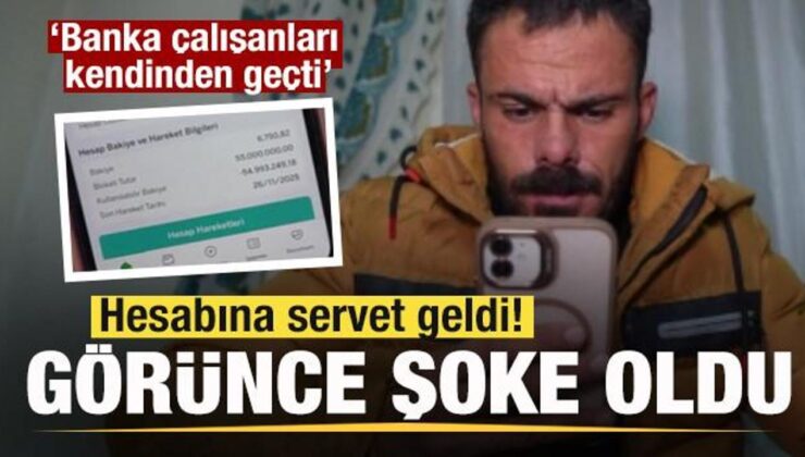 Hesabına servet geldi! Görünce şoke oldu! Banka çalışanları kendinden geçti