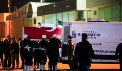 Hırvatistan’daki uçak kazasında şehit olan Pilot Hasan Bahar’ın naaşı İstanbul’a getirildi