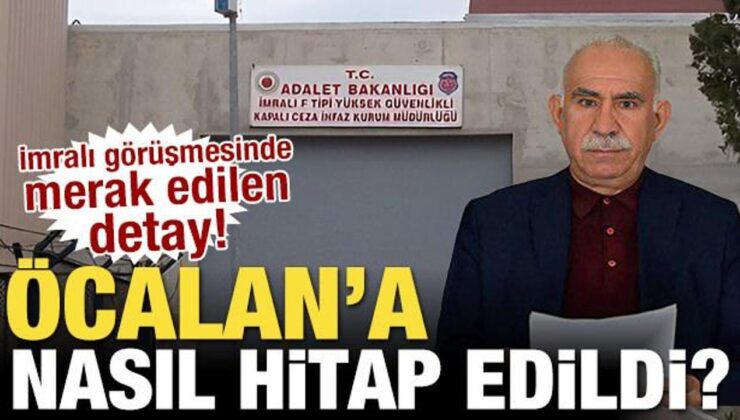İmralı görüşmesinde merak edilen detay! Nasıl hitap edildi?