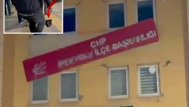 İmralı kararından sonra CHP’nin ilçe binasına saldırı