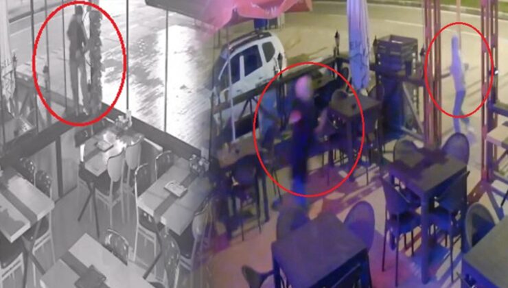 İş yerine dadanan hırsızı sopayla kovaladı! O anlar kamerada