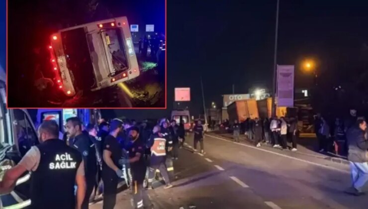 İşçi servisi ile otomobil çarpıştı! 8 yaralı var