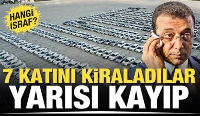 İsrafın daniskası! İBB’nin kiraladığı araçların neredeyse yarısı kayıp