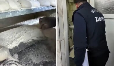 İstanbul’da ekmek fırınında mide bulandıran görüntüler