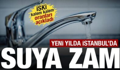 İstanbul’da suya zam gelecek mi? İSKİ’nin 2026 tarifesi onaylandı: Yüzde 94,5’e varan zam