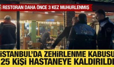 İstanbul’da zehirlenme kabusu: 25 kişi hastaneye başvurdu
