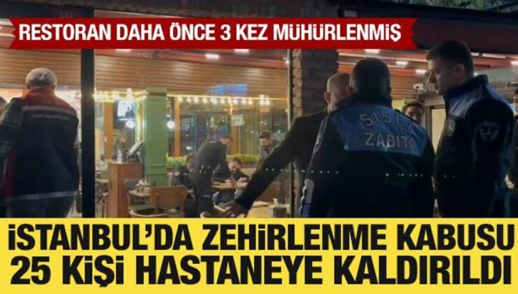 İstanbul’da zehirlenme kabusu: 25 kişi hastaneye başvurdu