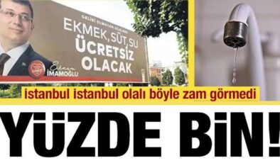 İstanbul’da ‘4 TL çok yüksek’ denilen su fiyatlarında 6 yılda rekor seviye!