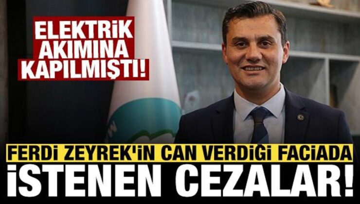 İşte Ferdi Zeyrek’in can verdiği faciada istenen cezalar: Elektrik akımına kapılmıştı!