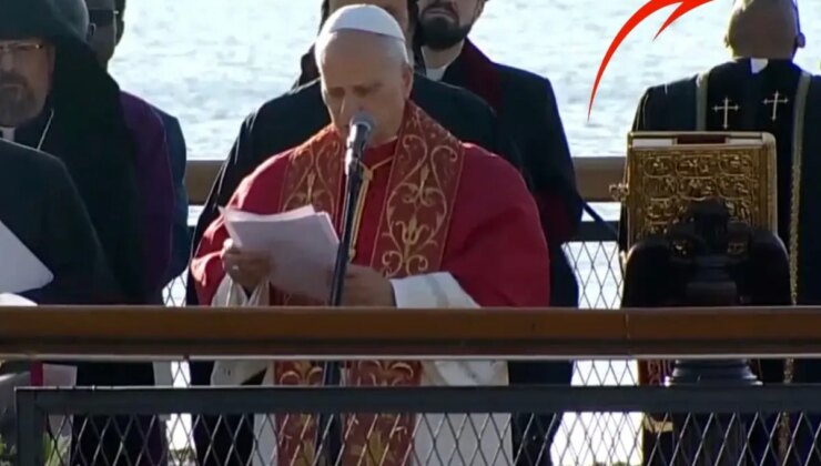 İznik’teki ayine damga vuran görüntü