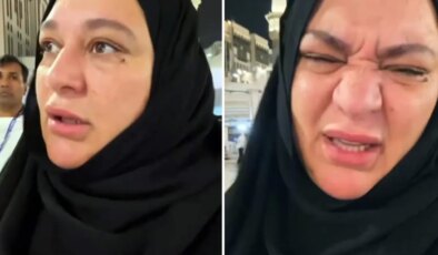 Kabe’ye giden kadından skandal video: Nasıl yakışıklılar biliyor musun?