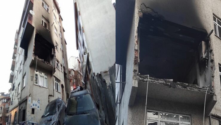 Kağıthane'deki patlamanın izleri havanın aydınlanmasıyla ortaya çıktı