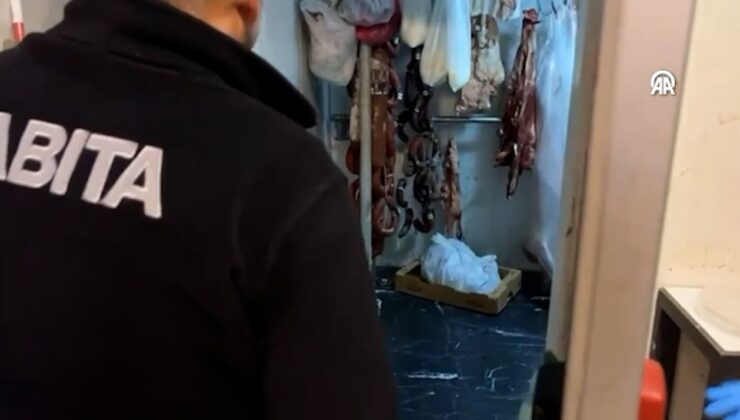 Kasapta korkunç manzara! Zabıta ekipleri görünce şoke oldu