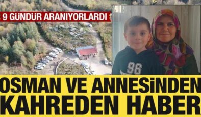 Kastamonu’da kaybolan 5 yaşındaki Osman ve annesi ölü bulundu