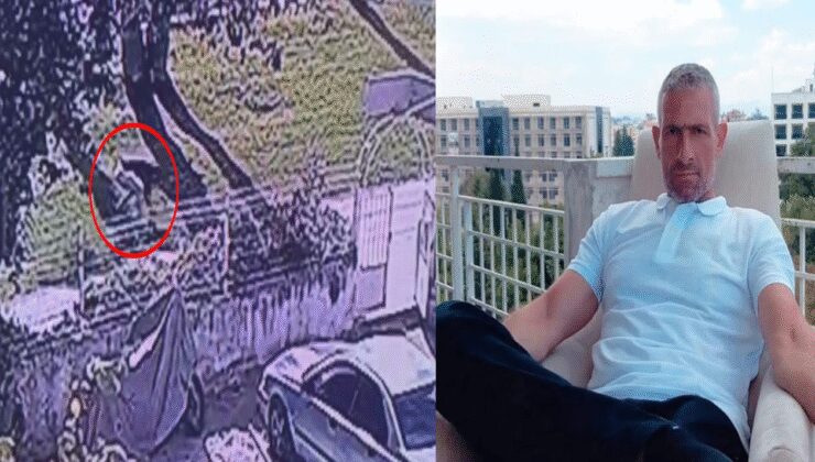 Katil elindeki kanı çimlere silmiş