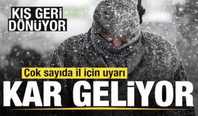 Kış geri dönüyor! Meteorolojiden çok sayıda il için uyarı: Kar yağışı geliyor