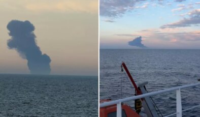 Kocaeli açıklarında Kairos isimli tankerde patlama