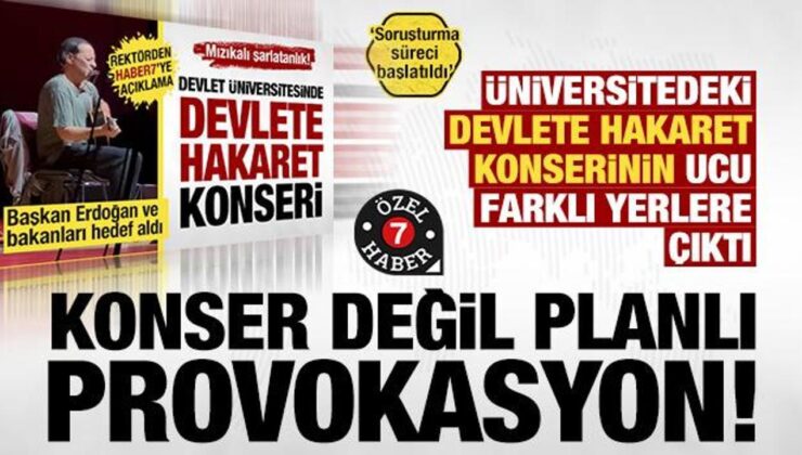 KSÜ’de devlete hakaret konserine tepkiler çığ gibi! ‘Planlı provokasyon’ KSÜ’den açıklama