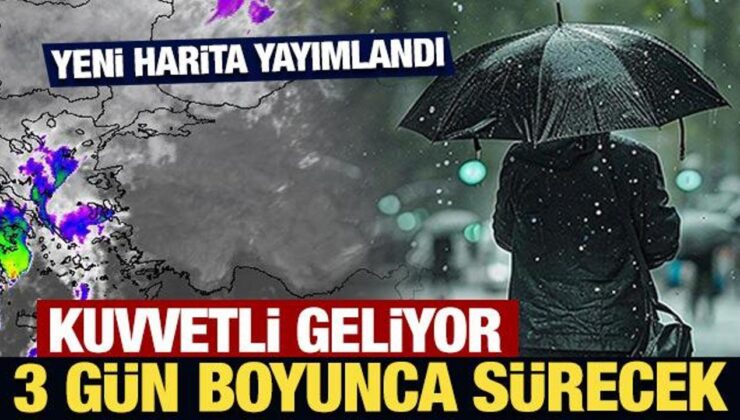 Kuvvetli sağanak yağış geliyor: 3 gün boyunca sürecek
